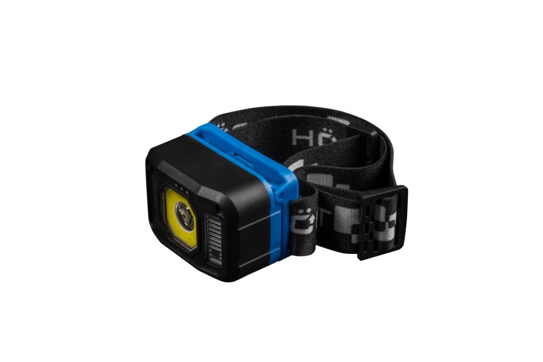 HOEGERT Налобний ліхтар з датчиком руху USB 7 функцій (HT1E422)