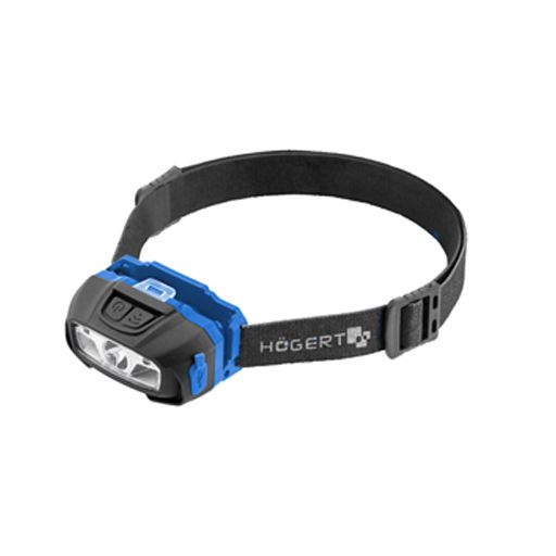 HOEGERT Налобний ліхтар з датчиком руху USB 7 функцій (HT1E422)