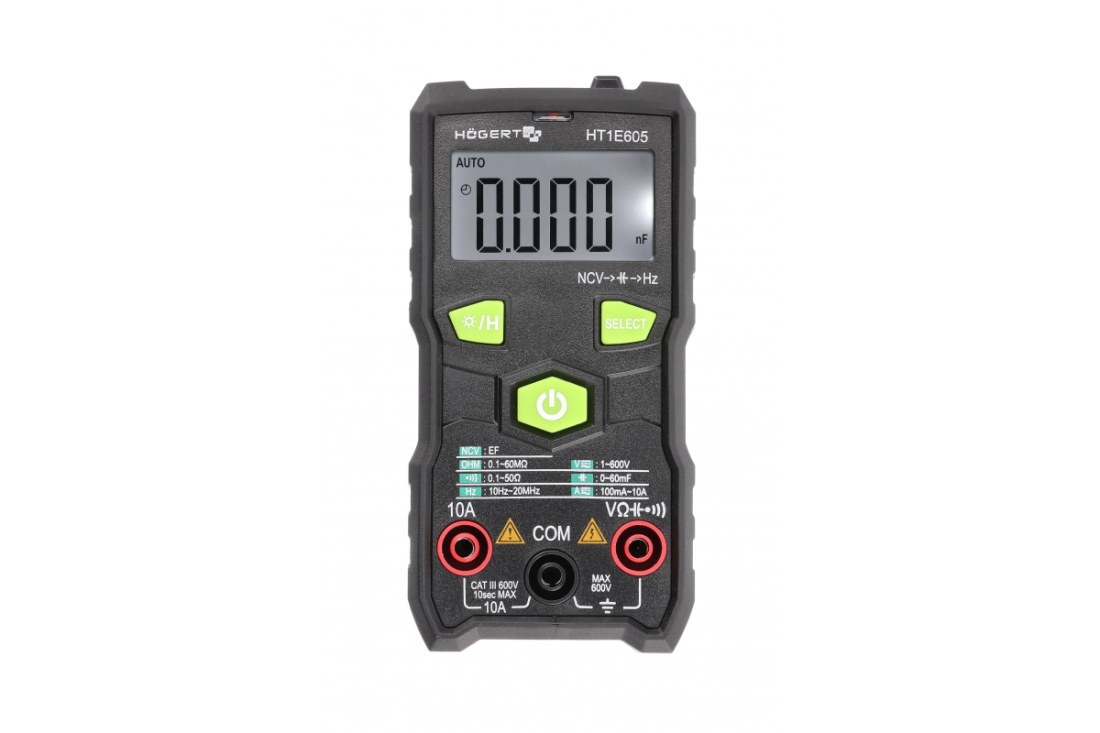 HOEGERT Мультиметр цифровий FULL-SMART (HT1E605)