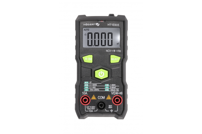 HOEGERT Мультиметр цифровий FULL-SMART (HT1E605)