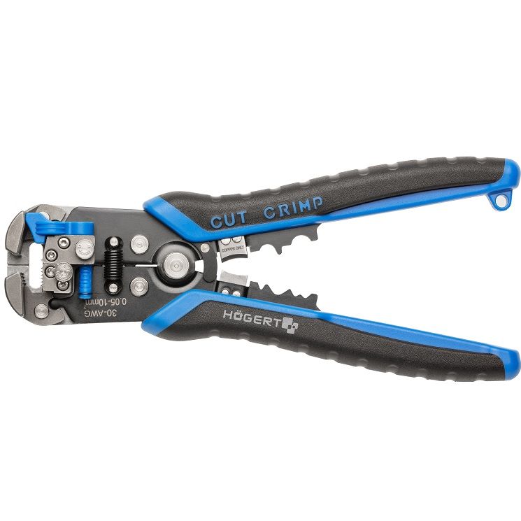 HOEGERT Кліщі автоматичні для зняття ізоляції 210 мм 0,05-10,0 мм2 (HT1P182)