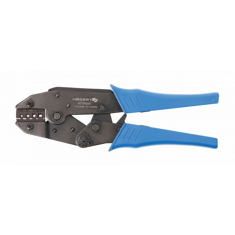 HOEGERT Кліщі для обпресування неізольованих клем 0,1-2.5 мм2 (27 - 13 AWG) (HT1P200)