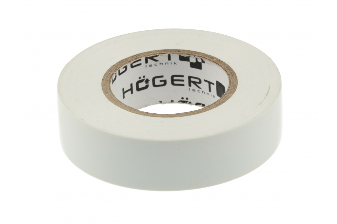 HOEGERT Ізоляційна стрічка ПВХ, біла (HT1P285)