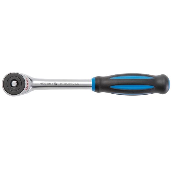 HOEGERT Тріскачка з обертовою ручкою 1/4 ", 60 зубці (HT1R374)