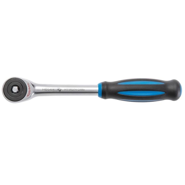 HOEGERT Тріскачка з обертовою ручкою 1/4 ", 60 зубці (HT1R374)