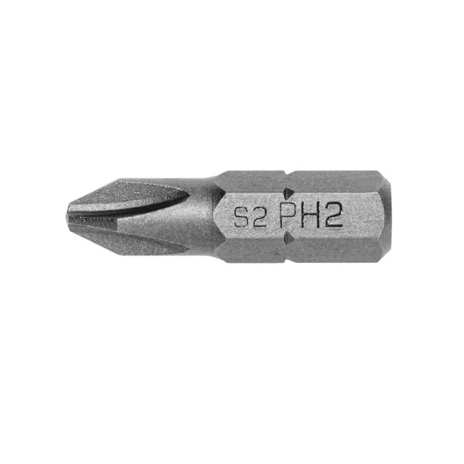 HOEGERT Набір біт PH2 25мм сталь S2, 10 шт (HT1S304)