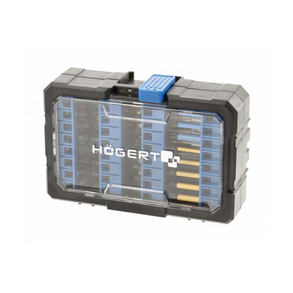 HOEGERT Набір ударних біт зі свердлами по металу 56 шт (HT1S803)