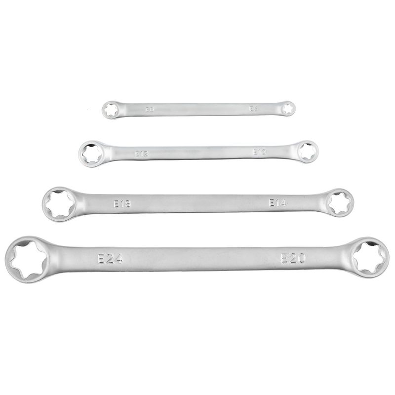 HOEGERT Набір накидних ключів torx E6 - E24, 4 шт. (HT1W590)