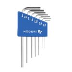 HOEGERT Набір шестигранних ключів 7 шт., 0,71-3,0 мм (HT1W800)