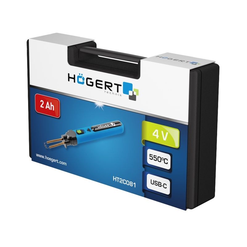 HOEGERT Tepмocтeплep акумуляторний для віднoвлeння і peмoнту плacтикoвиx дeтaлeй (HT2C081)