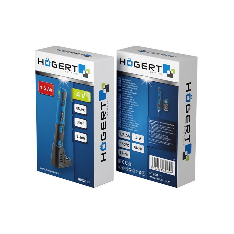 HOEGERT Паяльник безпровідний акумуляторний 4V (HT2C315)
