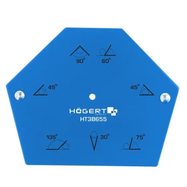HOEGERT Магнітний кутник для зварювання 34кг 138х110х26 мм (HT3B655)