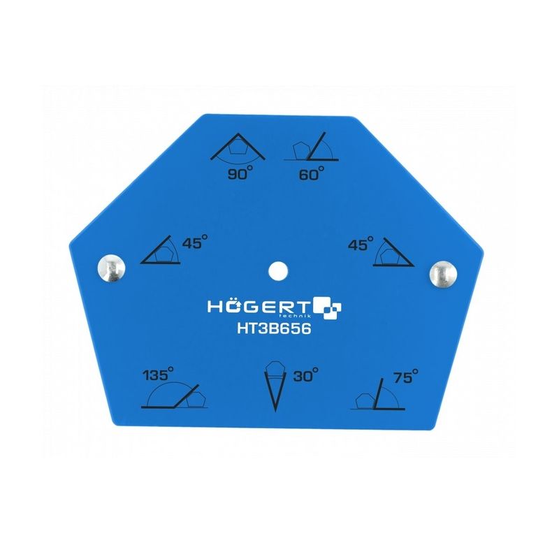 HOEGERT Магнітний кутник для зварювання 22,5кг 120х90х18 мм (HT3B656)