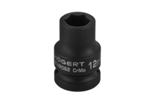 HOEGERT Головка торцева ударна шестигранна 1/2", 12 мм, CrMo (HT4R062)