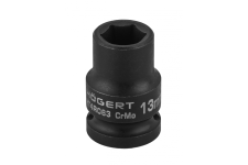 HOEGERT Головка торцева ударна шестигранна 1/2", 13 мм, CrMo (HT4R063)
