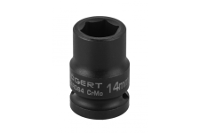 HOEGERT Головка торцева ударна шестигранна 1/2", 14 мм, CrMo (HT4R064)