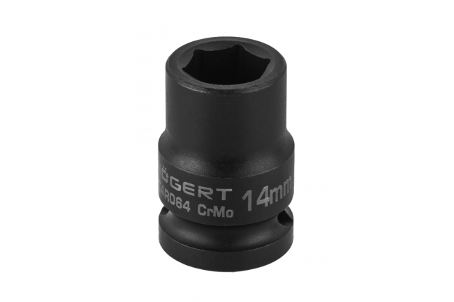 HOEGERT Головка торцева ударна шестигранна 1/2", 14 мм, CrMo (HT4R064)