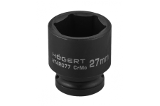HOEGERT Головка торцева ударна шестигранна 1/2", 27 мм, CrMo (HT4R077)