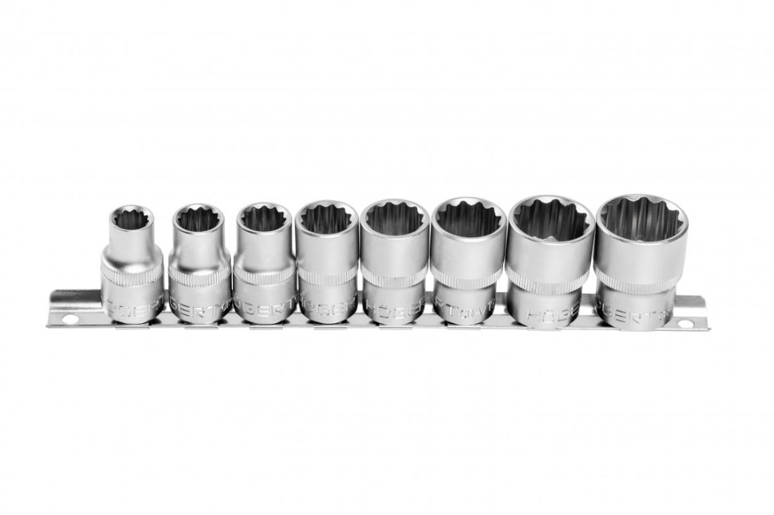 HOEGERT Набір торцевих ключів 1/2" на 12 точок. 8 шт (HT4R084)