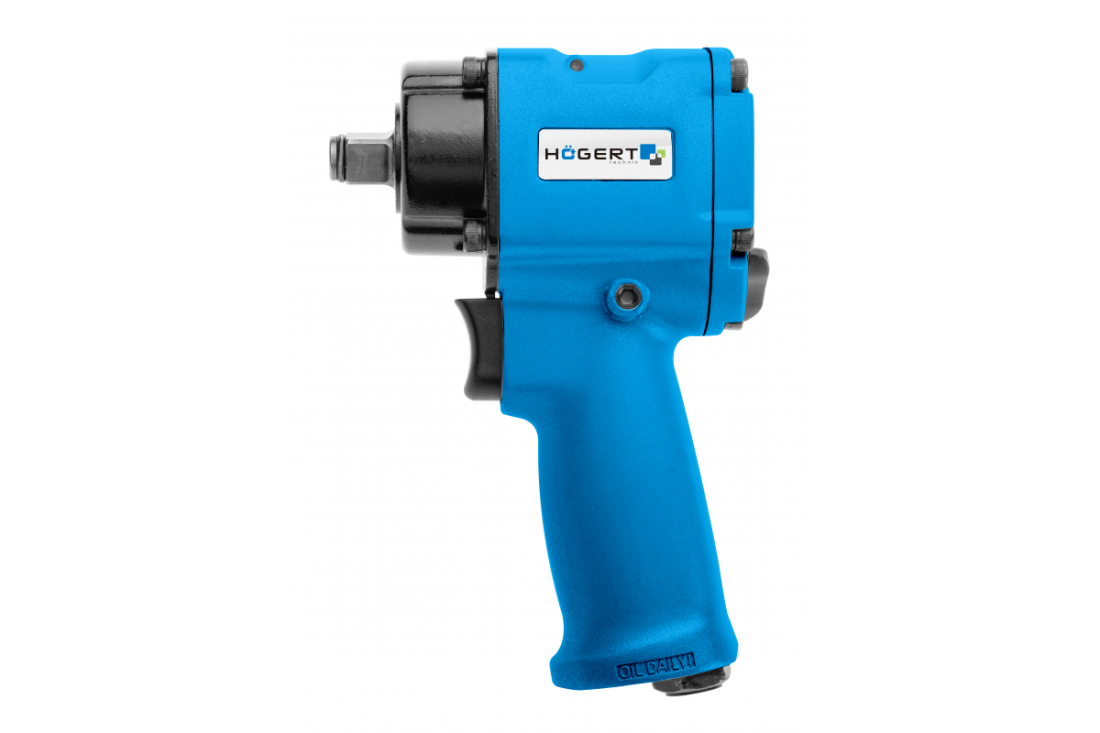 HOEGERT Гайковерт пневматичний міні 1/2", 610 Нм (HT4R621)