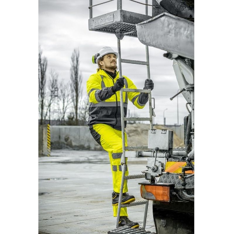 HOEGERT NIMS Куртка сигнальна із капюшоном водостійка жовта M (50) (HT5K246-M)
