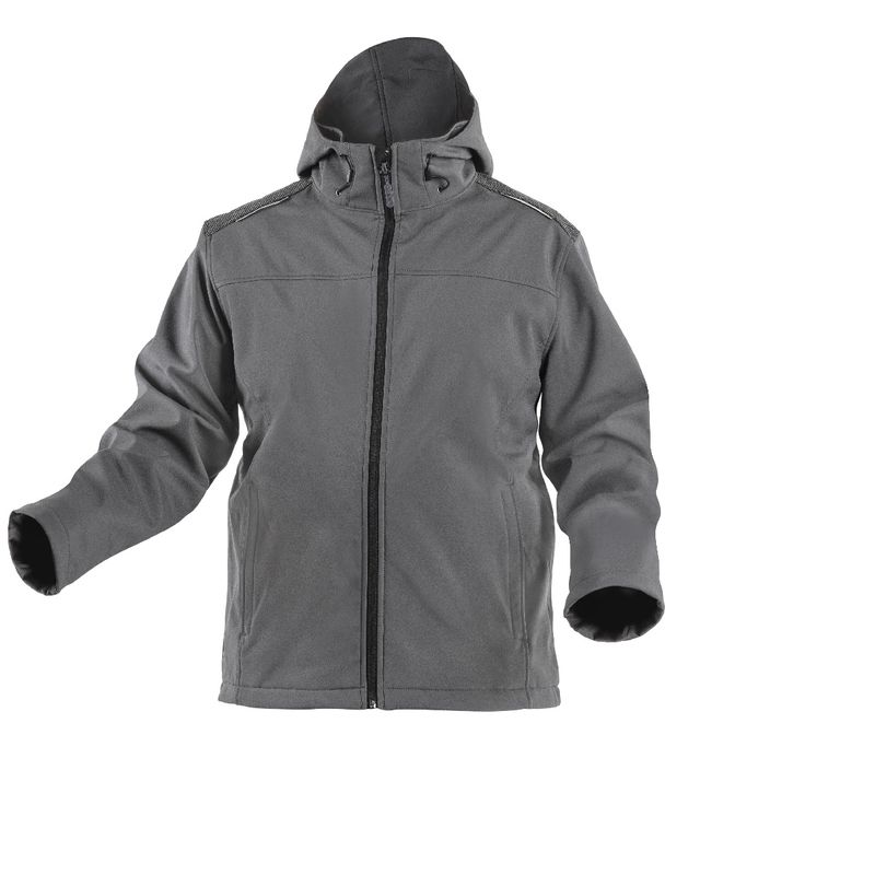 HOEGERT INF Куртка SOFTSHELL з капюшоном графітова XL (54) (HT5K254-XL)