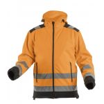 HOEGERT ARGEN Куртка сигнальна із капюшоном SOFTSHELL помаранчева L (52) (HT5K259-L)