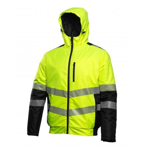 HOEGERT Куртка сигнальна утеплена MILA жовта 3XL (58) (HT5K347-3XL)
