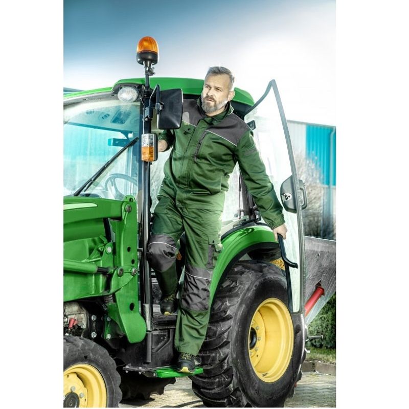 HOEGERT RUWER Напівкомбінезон робочий темно-зелений S (48) (HT5K360-S)