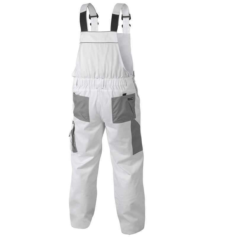 HOEGERT SALM Напівкомбінезон робочий білий 2XL (56) (HT5K362-2XL)