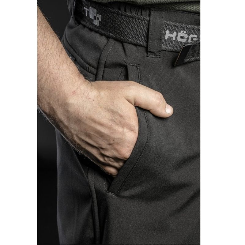 HOEGERT ELDE Штани робочі утеплені SOFTSHELL чорні S (48) (HT5K366-S)