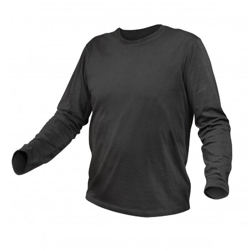 HOEGERT ILM Футболка з довгими рукавами бавовняна графітова 3XL (58) (HT5K420-3XL)
