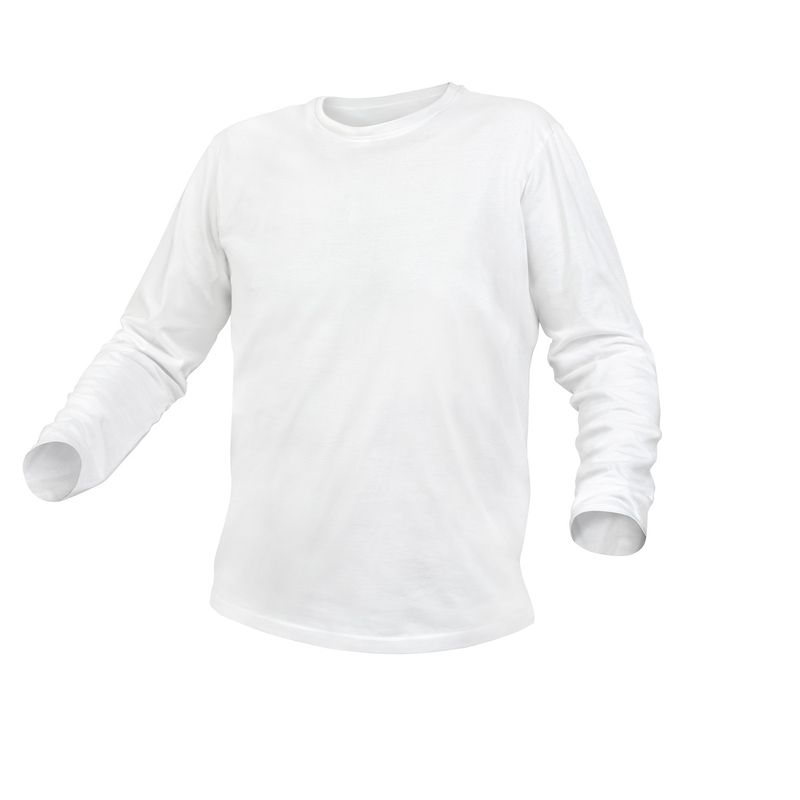 HOEGERT ILM Футболка з довгими рукавами бавовняна біла 2XL (56) (HT5K421-2XL)