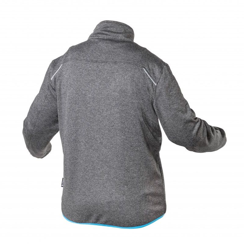 HOEGERT NISTER Толстовка робоча сірий меланж/синя 2XL (56) (HT5K900-2XL)