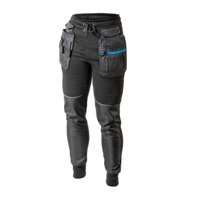 HOEGERT TREBEL Штани з кишенями спортивні/робочі чорні 2XL (56) (HT5K902-2XL)
