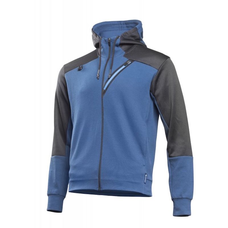 HOEGERT ERIK Світшот з капюшоном синій і чорний L (52) (HT5K904-L)