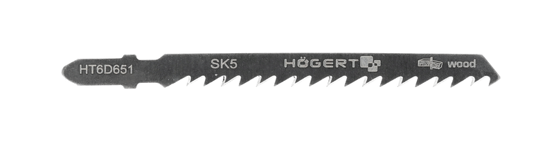 HOEGERT Набір пилок для електролобзика T144D 100 мм 5 шт (HT6D651)