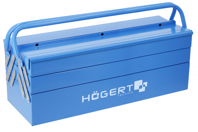 HOEGERT Ящик для інструментів металевий 5 відділень 53 x 20,5 x 20 cм (HT7G078)