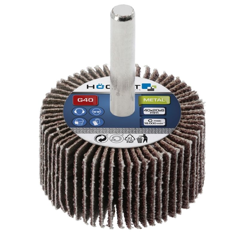HOEGERT Круг пелюстковий з хвостовиком 40x20x6 G60 (HT8D002)
