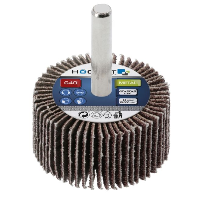 HOEGERT Круг пелюстковий з хвостовиком 80x40x6 G40 (HT8D020)