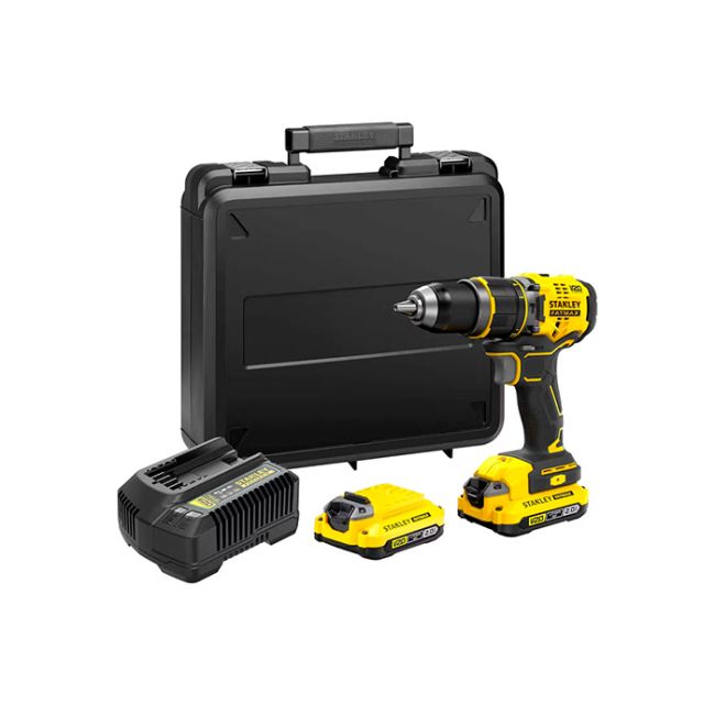 Дриль-шурупокрут ударний акумуляторний безщітковий STANLEY FATMAX SFMCD721D2K