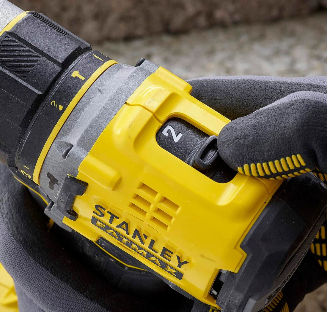 Дриль-шурупокрут ударний акумуляторний безщітковий STANLEY FATMAX SFMCD721D2K