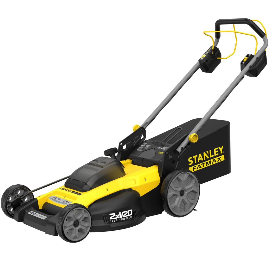 Газонокосарка самохідна акумуляторна безщіткова STANLEY FATMAX SFMCMWS251M+SFMCBL7M1