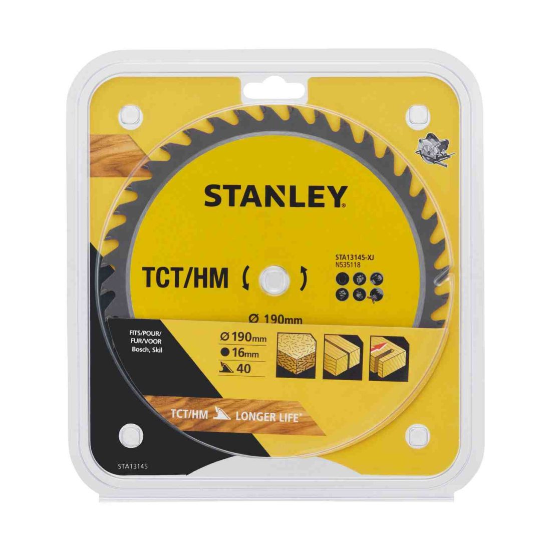 Диск пиляльний TCT/HM STANLEY STA13145