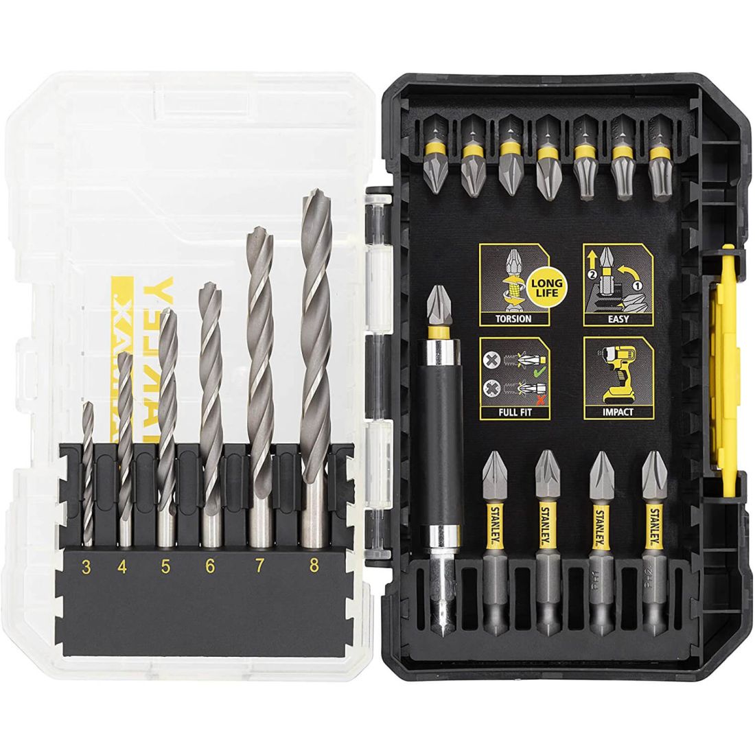 Набір біт і сверл STANLEY STA88554