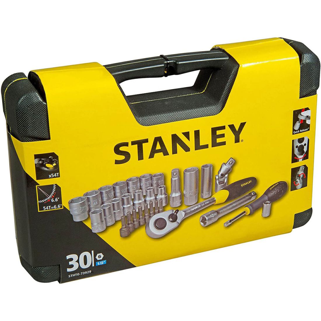 Набір інструментів, 1/2, універсальний, 30 предметів. STANLEY STHT0-73929
