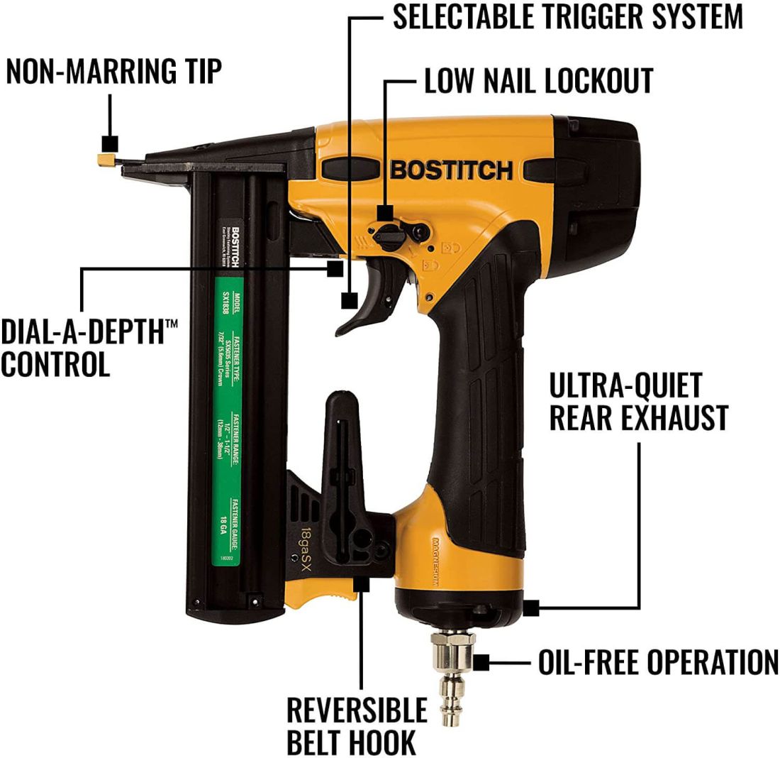 Пістолет скобозабивний пневматичний BOSTITCH SX1838-E