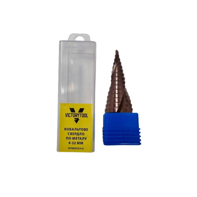 Свердло ступеневе VICTORYTOOL HSS-CO 4-32 мм (Co4-32)