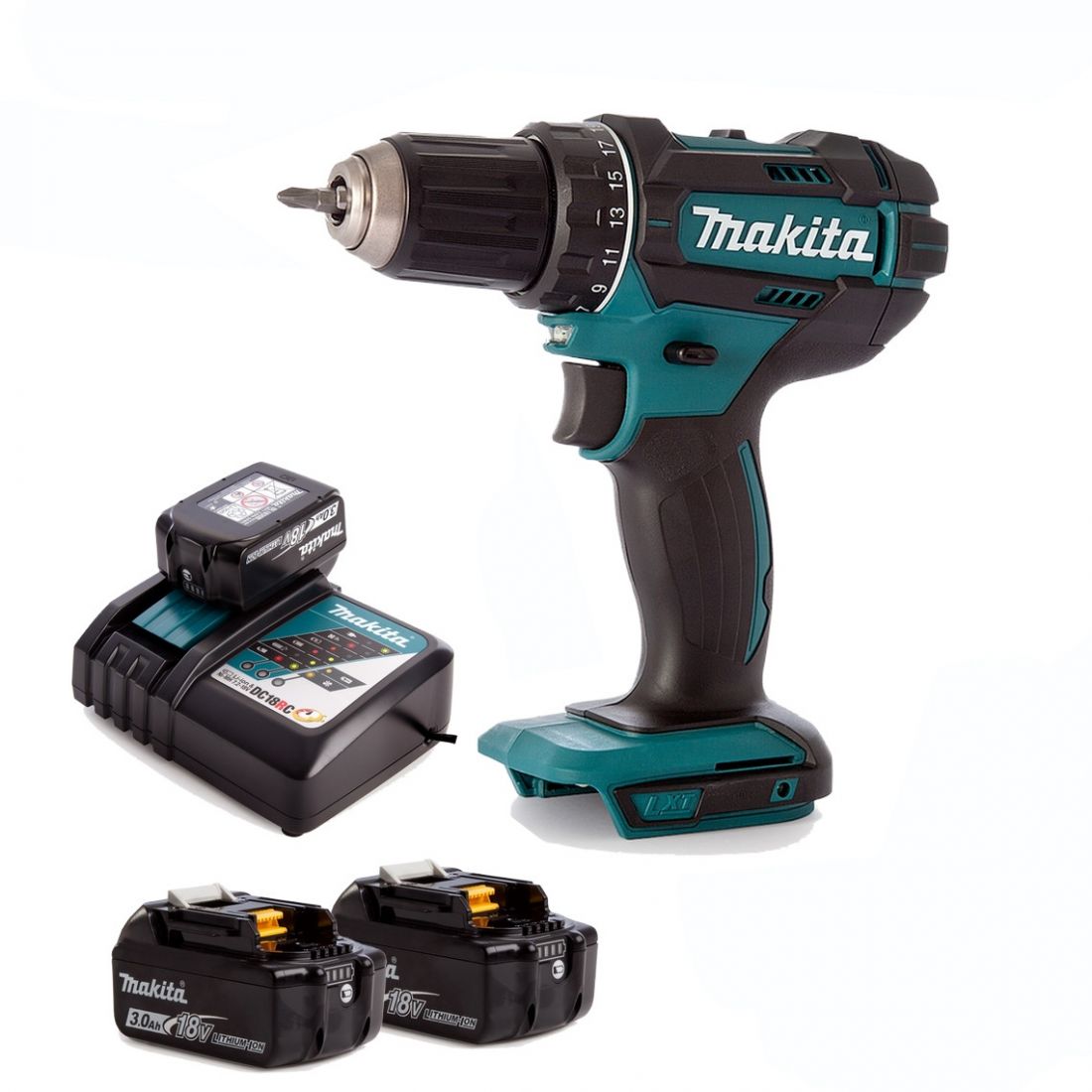 Аккумуляторная дрель-шуруповерт Makita DDF482RFE3 (DDF482RFE3)