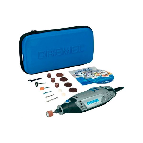 Многофункциональный инструмент Dremel 3000 (3000-15) в мягком кейсе с 15 насадками (F0133000JL)